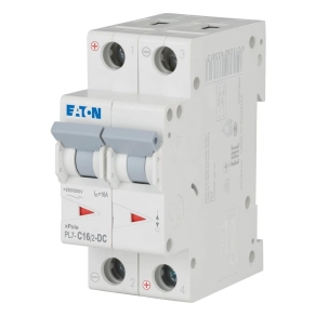   Eaton kismegszakító, 10kA, kétpólusú DC, pl7-c16/2-dc-264902
