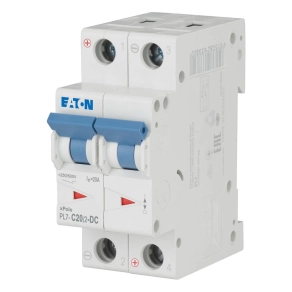   Eaton kismegszakító, 10kA, kétpólusú DC, pl7-c20/2-dc-264903