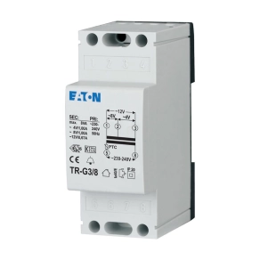   Eaton csengő transzformátor, 230V /4V_8V_12V AC, 8VA, tr-g3/8-272481