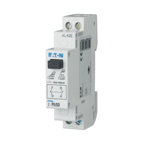   Eaton nyomógomb, 1 nyitó érintkező+ 1 záró érintkező, fekete, 16A, z-pu/so-276293