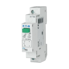   Eaton világító nyomógomb, 1 nyitó érintkező+ 1 záró érintkező, fekete, 16A, 24V AC/DC, z-pul24/so-276296