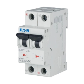   Eaton kismegszakító, 10kA, két pólusú dc, faz-c25/2-dc-279142