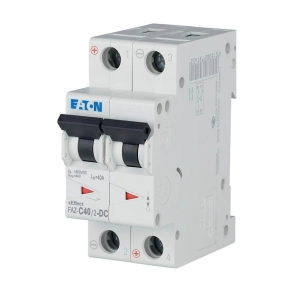   Eaton kismegszakító, 10kA, két pólusú dc, faz-c40/2-dc-279144