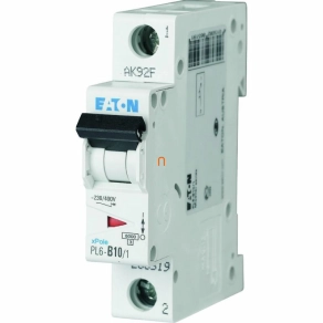 Eaton kismegszakító 1P C 10A 6kA PL6-C10/1 (286531)