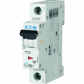 Eaton kismegszakító 1P C 32A 6kA PL6-C32/1 (286536)
