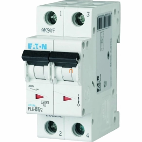 Eaton kismegszakító 2P C 6A 6kA PL6-C6/2 (286564)