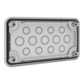   Schneider Electric Prisma XS - ABWRY06021 - Easy PrismaSeT XL kábelbevezető lemez 13 bevezetéshez 5 x M20 / 8 x M16 kívülről rögzíthető