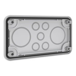   Schneider Electric Prisma XS - ABWRY06022 - Easy PrismaSeT XL kábelbevezető lemez 7 bevezetéshez 2 x M50 / 5 x M20 kívülről rögzíthető