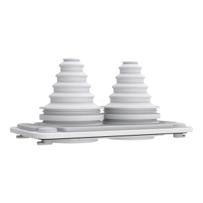   Schneider Electric Prisma XS - ABWRY06126 - Easy PrismaSeT XL kábelbevezető lemez 2 bevezetéshez 14 mm x 54 mm belülről rögzíthető
