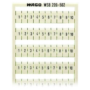 Wago WSB jelölőkártya fehér (209-502)