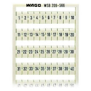 Wago WSB jelölőkártya fehér (209-566)