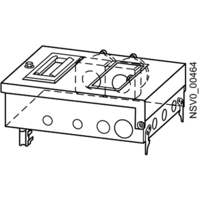  Siemens BVP:203151 BD2-AK2M2/2CEE165A163 leágazó, 2x3C 16A kismegszakító, 2x5P 16A ipari aljzat
