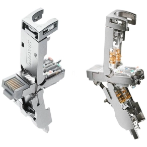   Siemens 6GK1901-1BB12-2AB0 IE FC RJ45 Plug 180 4x2, ipari ethernet csatlakozó, masszív fém ház, CAT6A, (10 db/csomag)