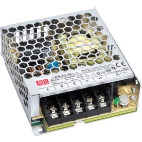   Mini egykimenetes kapcsolóüzemű tápegység, LRS-35-12, Vin: 230 VAC, Vout: 12 VDC, P: 36 W