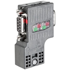   Siemens 6ES7972-0BB52-0XA0 PROFIBUS busz csatlakozó, 90 fokos, FastConnect, maximum 12Mbit/s, PG csatlakozóval