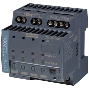   Siemens 6EP1961-2BA21 SITOP PSE200U szelektivitás modul, input: 24 VDC/40A output: 24VDC/4x 10A, közös jelző kontakt