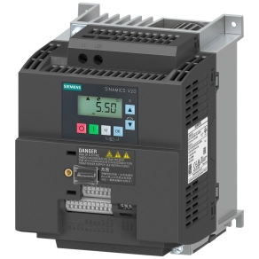   Siemens 6SL3210-5BB23-0BV1 frekvenciaváltó, 1x200-240VAC 3,0kW/13,6A, beépített C1 szűrővel, BOP panellel, Siemens V20 Sinamics