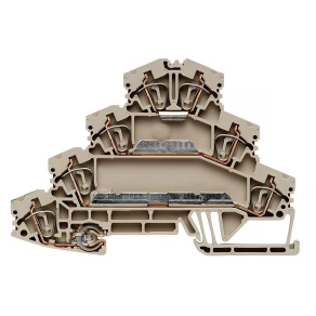   Weidmüller Motorcsatlakozó sorkapocs ZMAK 2.5 (0,13-4mm2), 400V/24A, bézs 1768000000