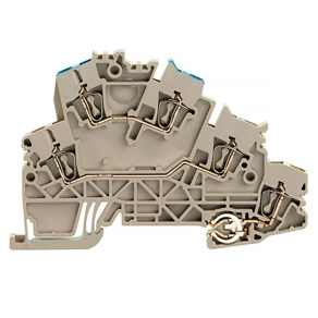   Weidmüller átmenő sorkapocs ZDKPE 2.5-2/N/L/PE (0,05-4mm2), 800V/24A, bézs 1895700000