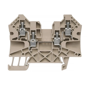   Weidmüller átvezető sorkapocs 4mm2 bézs WDU 4/ZZ 1905060000