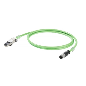   Profinet csatlakozókábel, M12/RJ45 Cat.5e, PUR, 10méter 1044470100 Weidmüller