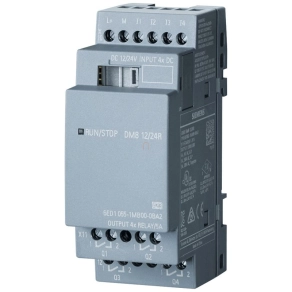   Siemens 6ED1055-1MB00-0BA2 LOGO! DM8 12/24R, (12/24VDC), 4DI / 4DO (relés, 5A) [LOGO! 8-hoz]