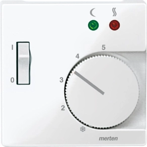   Schneider Merten Fedlap, padlótermosztáthoz, System-M, polárfehér 534919