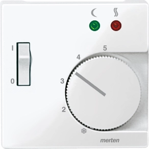 Schneider Merten Fedlap, padlótermosztáthoz, System-M, polárfehér 534919