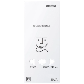   Schneider Merten Fedlap, borotva aljzathoz, System-M, polárfehér 213619