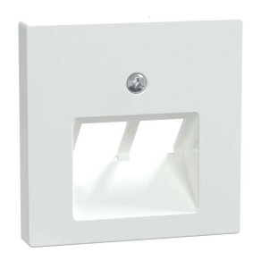   Schneider Merten Fedlap, 2xRJ45 aljzathoz, döntött, System-M, aktívfehér 296125