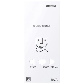   Schneider Merten Fedlap, borotva aljzathoz, System-M, aktívfehér 213625