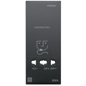   Schneider Merten Fedlap, borotva aljzathoz, System-M, antracit 213514