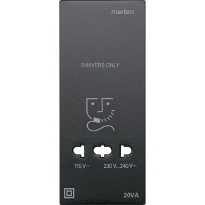 Schneider Merten Fedlap, borotva aljzathoz, System-M, antracit 213514