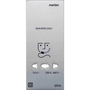   Schneider Merten Fedlap, borotva aljzathoz, System-M, alumínium 213560