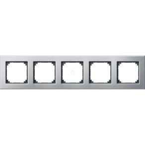 Schneider Merten M-Plan ötös keret, platina (fém) 475560