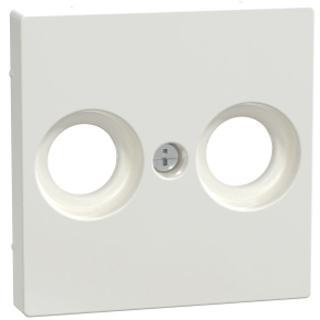   Schneider Merten Fedlap, 2 kimenetes antenna csatlakozóhoz, System-M, polárfehér MEG4122-0319