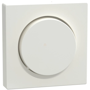   Schneider Merten Fedlap, forgatógombos fényerőszabályzóhoz, System-M, polárfehér MEG5250-0319