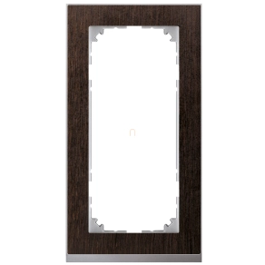   Schneider Merten M-Pure kettes keret, egyterű, wenge/alumínium (fa) MEG4025-3671
