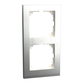   Schneider Electric Merten M-Pure - MEG4020-3646 - kettes keret, rozsdamentes acél/alumínium (fém)