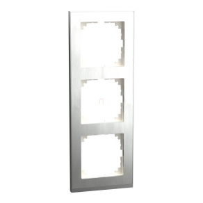   Schneider Electric Merten M-Pure - MEG4030-3646 - hármas keret, rozsdamentes acél/alumínium (fém)
