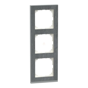   Schneider Electric Merten M-Pure - MEG4030-3669 - hármas keret, pala/alumínium (kő)