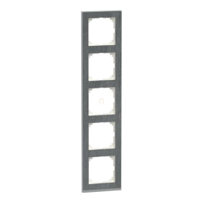   Schneider Electric Merten M-Pure - MEG4050-3669 - ötös keret, pala/alumínium (kő)