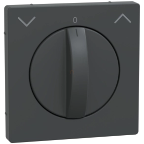   Schneider Electric Merten System Design - MEG3875-6034 - Fedlap forgatógombos redőnynyomóhoz, antracit