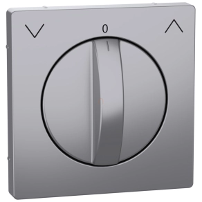   Schneider Electric Merten System Design - MEG3875-6036 - Fedlap forgatógombos redőnynyomóhoz, acél