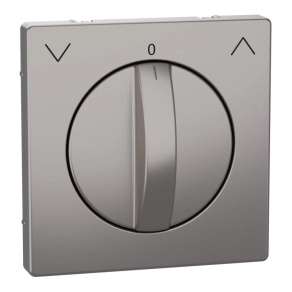   Schneider Electric Merten System Design - MEG3875-6050 - Fedlap forgatógombos redőnynyomóhoz, nikkel