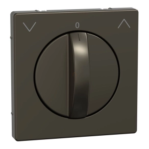   Schneider Electric Merten System Design - MEG3875-6052 - Fedlap forgatógombos redőnynyomóhoz, mokka