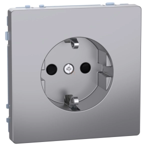   Schneider Electric Merten System Design - MEG2300-6036 - 2P+F csatlakozóaljzat biztonsági zsaluval, rugós, 16A, acél