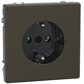   Schneider Electric Merten System Design - MEG2301-6052 - 2P+F csatlakozóaljzat, rugós, 16A, mokka