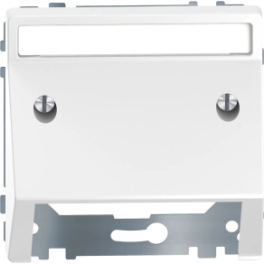 Schneider Electric Merten System Design - MEG4540-6035 - Fedlap kommunikációs betétekhez, feliratozható, lótuszfehér