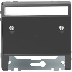   Schneider Electric Merten System Design - MEG4540-6034 - Fedlap kommunikációs betétekhez, feliratozható, antracit